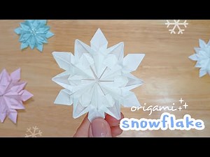 How to make a paper snowflake | single sheet origami