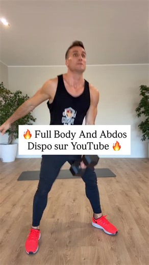 Jonathan Coach Muscu Maison on Instagram: "✅ NOUVELLE SÉANCE À LA MAISON 🔥 Full Body And Abdos 🔥 🧠 AU PROGRAMME : ➡️ Swing bras droit ➡️ Swing bras gauche ➡️ Chandelles abdos ➡️ Relèvé de bassin ➡️ Russian twist ⏱️ FORMAT : 3 tours 30 sec d’effort 🔥 / 10 sec de repos ⏸️ ✨ Peu de matériel, beaucoup d’intensité ✨ À faire chez toi, quand tu veux ✨ Sensation garantie 🔥 👉 La séance complète t’attend sur YouTube 📺 Musculation à la maison by Jo Enregistre 💾, partage ❤️ et dis-moi en commentair