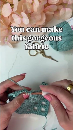 A stunning stitch with two row repeat!! #crochet