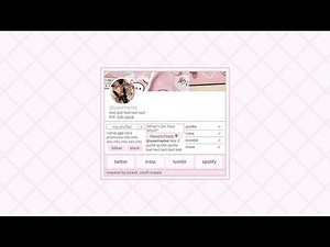 pink interactive carrd tutorial - cr zoasie, ib jsckid