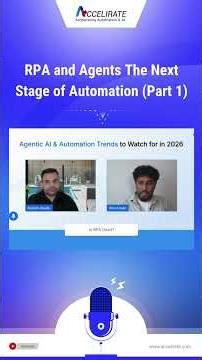 RPA and Agents The Next Stage of Automation (Part 1) | #RPAMigration #aiagents