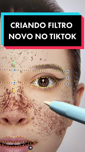 Criando filtros para TikTok: Labret com sardas