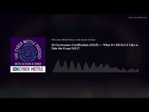 Cert Corner AI Governance Certification (AIGP) — What It’s REALLY Like to Take the Exam S1E17