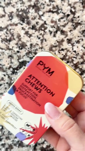 Elevate your productivity with these PYM Attention Chews! This blend of amino acid chews boosts dopamine levels and mental performance. ✨ #procrastination #distraction #focus #prepareyourmind #adhd @PYM