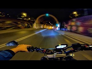 MT-09 tunnel acceleration at full power (BRUTAL SOUND)
