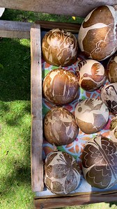 In Saint Lucia the #Calabash is used to create various traditional items. Using the calabash gourd, a versatile and sustainable material - Local artisans in Saint Lucia skillfully carve, paint, and decorate calabashes to make functional and decorative pieces. These can include bowls, cups, vases, lamps, and even musical instruments like maracas. The craft not only showcases the island’s rich cultural heritage but also promotes sustainable practices by utilizing natural materials. Calabash craft 