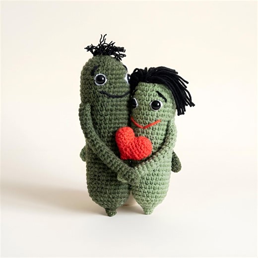 No-sew Ugly Couple Crochet Pattern Pickle, Pickle Fun Crochet Project, Amigurumi Couple Easy Pdf - Etsy Canada