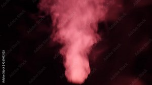 working a humidifier with a red circular light in the middle