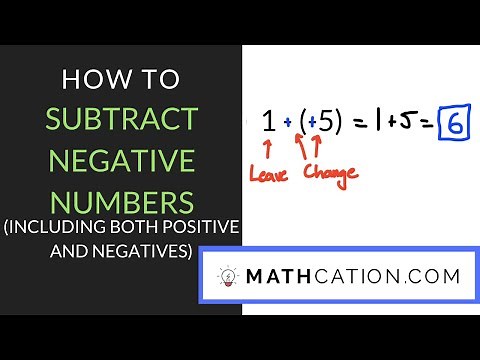 Subtracting Negative Numbers | 7th Grade | Mathcation.com