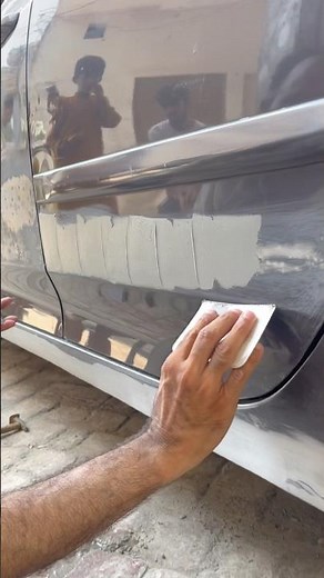 This Door Repair is Too Satisfying to Skip Perfect Body Filler Work #shorts #puttywork #bodyfiller