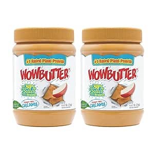Wowbutter Natural Peanut Free Creamy 4.4lb Jars, 2 Pack