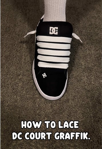 How to Lace DC Court Graffik Sneakers - Step-by-Step