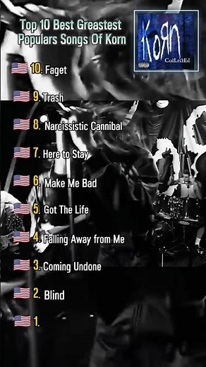 🇺🇲Top 10 Best Songs Of Korn🇺🇲 #viralvideo