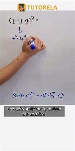 Expand (7x4xa)^5 Using the Power of a Product Rule #Math #ExponentsRules #PowerOfAProduct