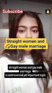 Lavender Marriage: Straight Woman & Gay Man Relationship Explained | #shorts #gay #LGBTQ #GayReality