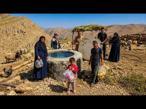 Life Zagros Mountains: Covering the Nomads' Water Reservoir💧| Traditional Skills That Still Work 🛠️