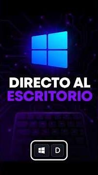 ¿Sabías que puedes ir directo al escritorio en Windows con un solo paso?#WindowsTips #AtajosWindows