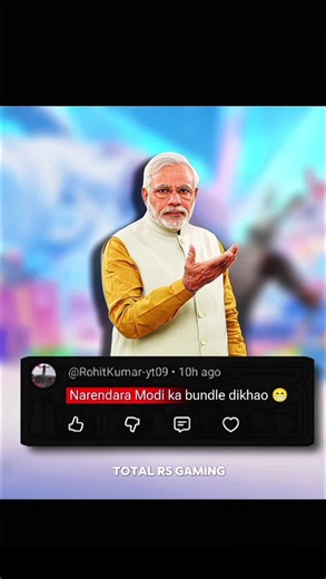 Narendra Modi Dres up in free fire 🔥
