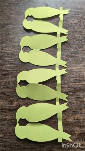 paper bird 🐦chain#diy #papercraft #ytshorts