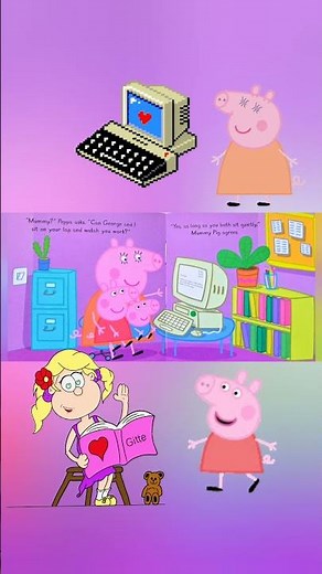 Can Peppa Play on Her Mother's Computer?🤔💻 #peppapig #readaloud