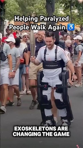 Exoskeletons are Helping the paralyzed to walk again.♿️#disability #disabled #spinalcordinjury #sci