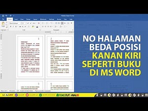 How to make page numbers in different positions (left and right) in one Word file | tutorial89