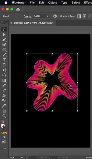 Creating 3D Blend Effect in Illustrator: Graphic Design Tutorial