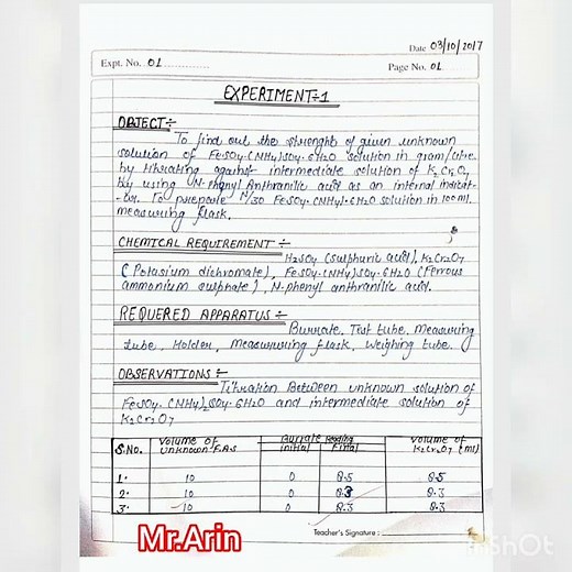 Titration Chemistry B.Sc 1st Year Practical | Titration Practical | Strength of Unknown sol.