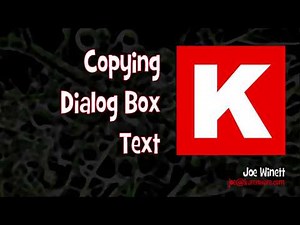 Copying Dialog Box Text in Windows