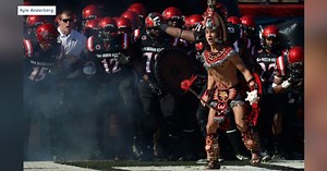 Group bringing controversial Aztec Warrior back at SDSU title game