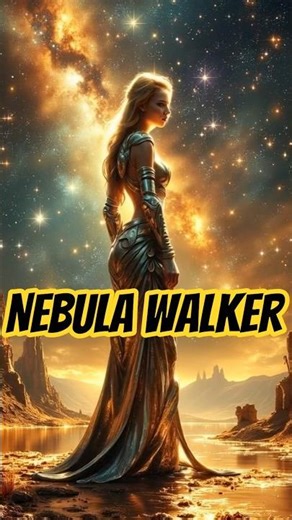 Lone Warrior Girl on a Surreal Alien Planet