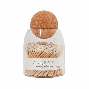 Safety Matches | Decorative Matches Glass Jar | Match Striker, Match Holder, Approx 135 Wood Long Matches With Striker, Match Jar - Etsy