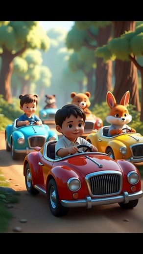 Animals Driving with Kids: Fun and Adventure Ahead