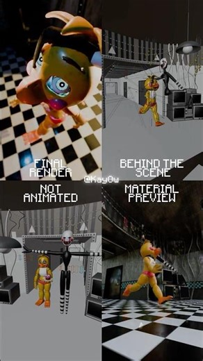 BEHIND THE SCENE "IM NOT CUTE ANYMORE.." (FNAF MOVIE 2 BTS Animation)