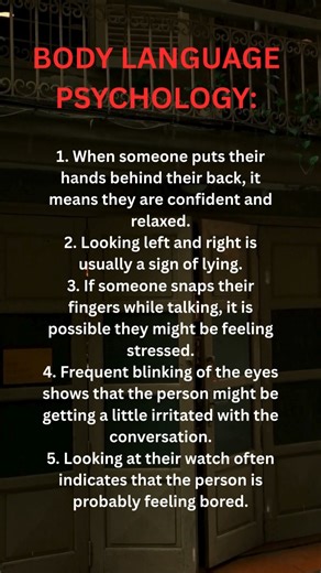 Psychology of Body Language #shorts #youtubeshorts #psycholgyfacts