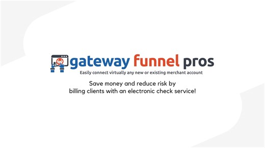 Save money and reduce risk by billing clients with an electronic check service!