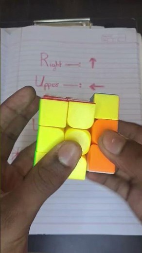 How to solve 3x3 rubik cube [slow]....#shorts