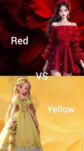 Red Vs Yellow Aesthetic Look | #shortvideo #aesthetic