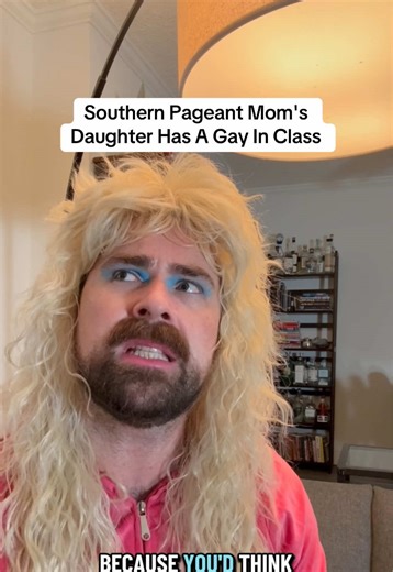 You really *would* think with those limp little wrists.... 🎣 . #southernmomma #pageant #gay #gaydad #musicaltheatre