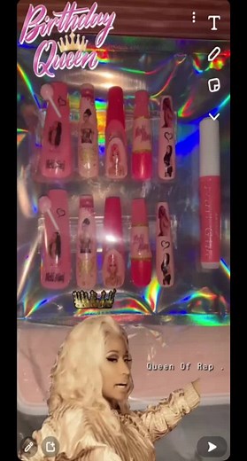 #TAG NICKI MINAJ❣️ . I Was Gonna Go Extra With This Set But I Decided To Do A Last Minute Freestyle. Imma Make More #nickiminaj #nails .💅👑🦄 #birthdaynails #barb #barbz #barbs #barbie #queen #barbiegirl #barbz4life #queenofrap #pinknails #nailfyp #nailart #nailartvideos #nickiminajchallenge #explore #foryoupage #fyp #viral Happy Birthday To The Queen Of Rap. The Best To Ever Do It!💜🎤💁🏿‍♀️