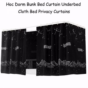 Hoce Dorm Twin Bunk Bed Drapes for Bottom Bunk Bed Privacy Curtains 3 Panels