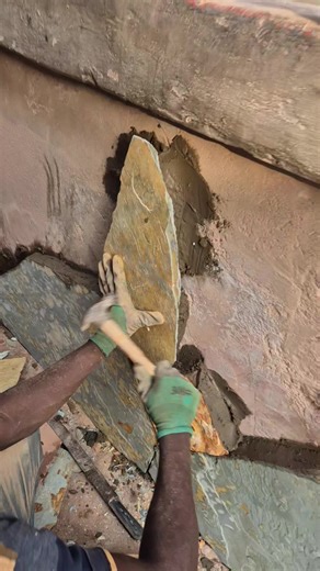 Steven Stone Design 🇬🇭 on Instagram: "Skills Natural Stone Design For Building"