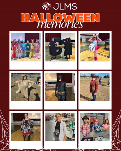 Spooky fun at JLMS! Students showed off their costumes at last night’s dance and today’s dress-up day. Special shoutout to our 5th grade team for their creative group look! | Grafton School District