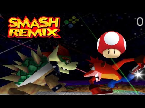 Smash Remix - Classic Mode Remix 1P Gameplay with Giant Crash