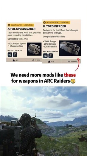 We need more mods like these for weapons in ARC Raiders 😥
