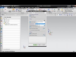 NX 9, NX 10 User Interface Layout 메뉴 폰트 변경방법