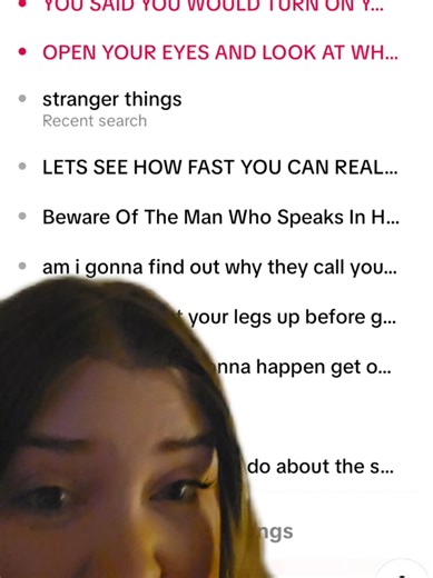 tiktok search suggestions are going WILD with a side of #strangerthings #conformitygate