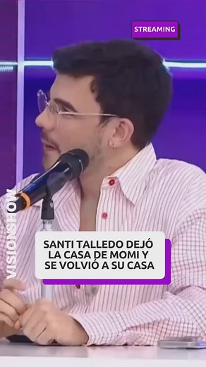 281K views · 10K reactions | ️ Hace unos meses que @santitalledo comenzó con unas reformas en su casa y su amiga y compañera de @nadiedicenada @momigiardina lo invitó a que pase ese mes en su casa. El tema es que pasaron más de cuatro meses y Santi seguía en lo de Momi, hasta este Domingo que finalmente volvió a su hogar pero parece que la cosa no funcionó como lo esperaban tanto Santi como Momi. #Santiago #Momi #mudanza #casanueva #visionshow | VisionShow | Facebook