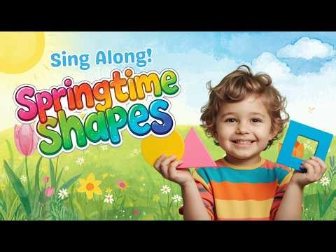 Springtime Shapes Song 🔺 Learn Shapes for Kids | Fun Preschool Learning