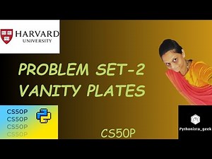 PROBLEM SET 2: Vanity Plates | SOLUTION | Pythonista_geek | Codewithme | #CS50P
